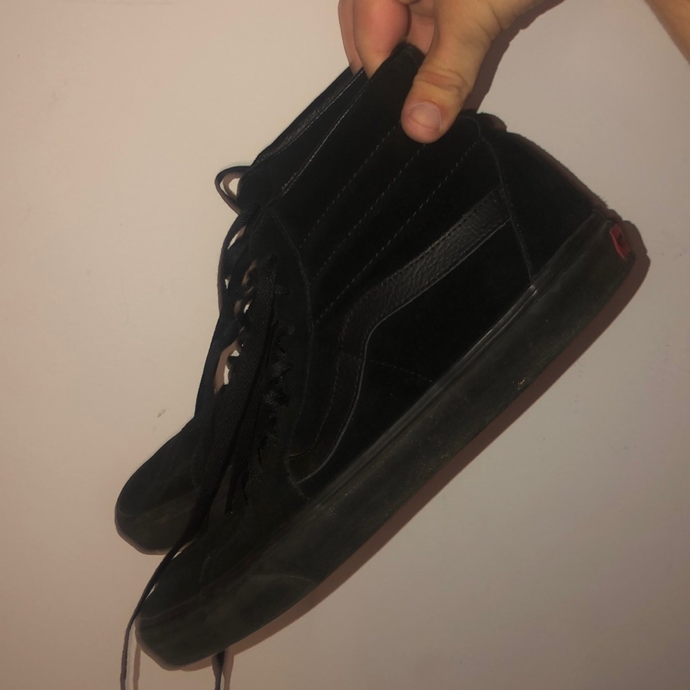 All Black High Top Vans